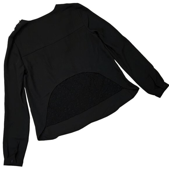 Black Sea Pearlized Women's Black LS Top - Picture 2 of 7